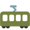 Tram Car emoji on Google